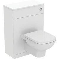 Ideal Standard I.life A 60Cm Matt White Wc Unit, Wall Hung Toilet, Soft Close Seat And Matt White Worktop
