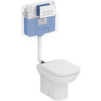 Ideal Standard I.life A Back To Wall Toilet, Prosys Cistern, Soft Close Seat And Oleas Flushplate Pack