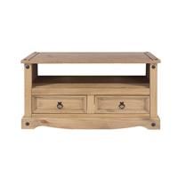 Corona Solid Pine Flatscreen TV Unit