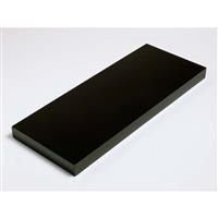 HIGH GLOSS FLOATING WALL MOUNTED SHELF & NATURAL WOOD SHELVES FITTINGS INCLUDED