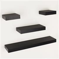 Core Products HD5BK Narrow Hudson Shelf Pack, Black, Set of 4