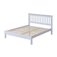 Core Products, Corona White 4/'6" slatted lowend Bedstead, 148 x 206.9 x 115.5 cm