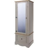 Core Products, Corona Grey Armoire with Mirrored Door