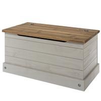 Core Products Corona Grey Storage Trunk Distressed Waxed Pine Finish