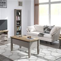 Core Products Corona Grey Waxed Pine Flat Screen TV Unit, W 95 cm x D 43 cm x H 51 cm