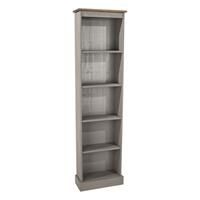 Core Products Halea Tall Narrow Bookcase - Grey