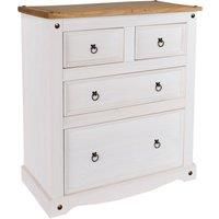 Premium Corona Whitewashed Solid Pine Bedroom Furniture & Natural Pine Tops