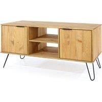 TV Unit 2 Door Open Storage Modern Living Furniture Unit Metal Feet 4 Colours