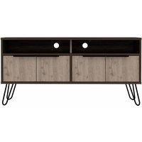 Core Products Nevada Wide Screen Tv Rack With 4 Doors Smoked Oak