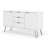 Core Products Augusta Medium Sideboard With 2 Doors, 3 Drawers White