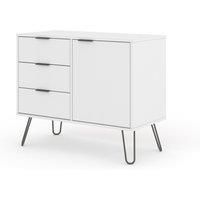 Core Products Augusta Small Sideboard With 1 Door 3 Drawers White