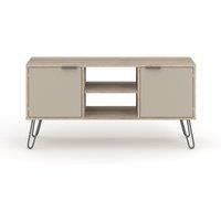 Augusta Grey Bedroom & Living Room Melamine Furniture with Metal Hairpin Legs