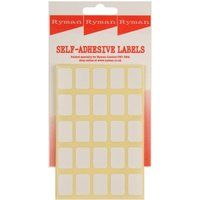 Ryman Self Adhesive Labels 18x12mm 25 per Sheet Pack of 250, White