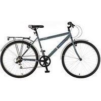 Falcon Explorer Boys 26 Inch Hybrid Mountain Bike Grey Cycling Bicycle