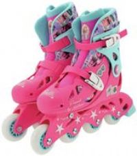 MV Sports M001038 Barbie Adjustable Inline Skates, Pink, Size 13-3