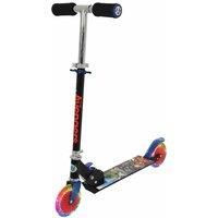 MoVe Avengers Folding In-line Scooter With Light Up Wheels, Black