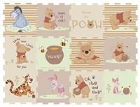 Winnie The Pooh Foam Play Mats | Soft Baby Toddler Floor Mat Tiles for Play Pen, Tummy Time | 10mm Thick Interlocking 12 Piece Matting for Children