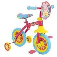 Peppa Pig 2 in 1 10'' Kids Training Bike, Suitable from Age 2