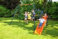Hedstrom Saturn Kids Garden Swing Glider Slide Childrens Playset