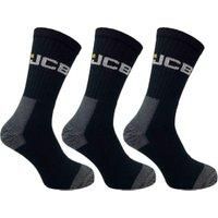 JCB Trade Work Socks - High Quality Thick Works Socks - Packs of 3