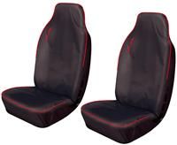 Cosmos Hi Back Extra Front Pair Black/Blue Seat Covers Water Resistant
