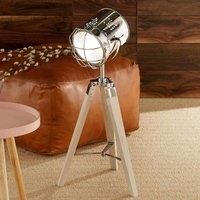 Pacific Lifestyle Wood And Metal Tripod Table Lamp