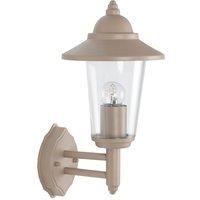 Pacific Lifestyle Metal Lantern Wall Light  Taupe
