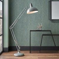 Grey Painted Oversize Task Floor Lamp
