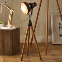 Pacific Lifestyle Table Lamp, Natural/Grey/Dark Copper