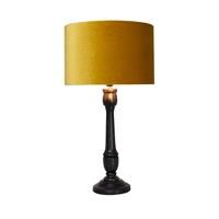 Pacific Lifestyle Captiva Wood Candlestick Table Lamp, Black