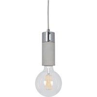 Pacific Lifestyle Ceiling Fitting, Concrete/Brushed Chrome