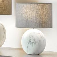 Marble Effect Ceramic Table Lamp