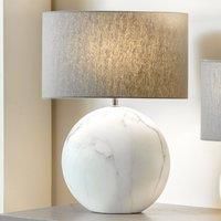 Pacific Lifestyle Ceramic Table Lamp, Marble/Natural