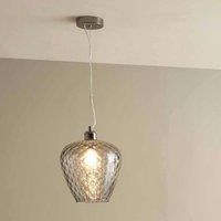 Pacific Almada Textured Clear Glass Electrified Pendant