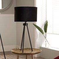 Matt Black Metal Tripod Table Lamp