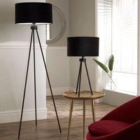 Matt Black Tripod Floor Lamp