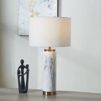 Pacific Lifestyle Carrara Table Lamp Marble Effect Marble