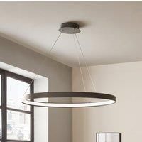 Pacific Orion Grey Led Round Pendant, Grey