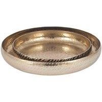 Pacific S 2 Gold Hammered Metal Bowls