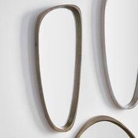 Reid Natural Wood Teardrop Shaped Mirror