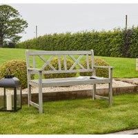 Pacific Lifestyle Cambridge Antique Grey Acacia Wood Bench