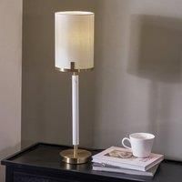 Champagne Gold Metal and Marble Effect Table Lamp