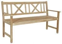 3 Seater Wooden Bench Acacia Modern Outdoor Natural Bench Garden Brown Bench