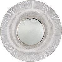 Pacific Silver Metal Wire Round Wall Mirror
