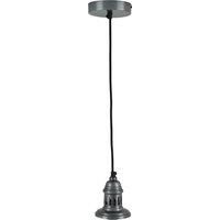 Metal Electrical Ceiling Fitting for Cafe Bars and Dome Pendants Brass Or Silver