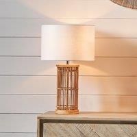 Pacific Sorbus Natural Ribbed Tall Table Lamp