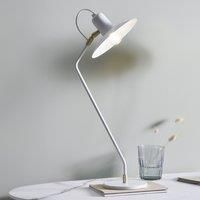 White Retro Table Lamp Minimalist Study Desk Task Lamp Uni Dorm Essentials