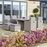Pacific Lifestyle Bermuda 8 Seater Cube Set - Grey