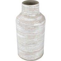 Pacific Alina White Dot Design Stoneware Vase
