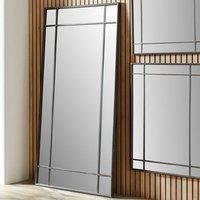 Pacific Antique Bronze Metal Rectangular Floor Mirror